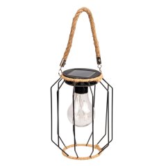 Solárna záhradná lampa LED závesná lampáš DORA IP44 3000K LUMILED
