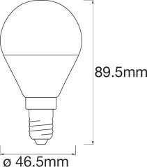 3PAK LED žiarovka E14 P45 5W 470lm CCT RGB LEDVANCE SMART+ WiFi Stmievateľná