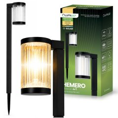 Solárna záhradná lampa LED HEMERO zapichovací stĺpik IP54 3000K Lumiled
