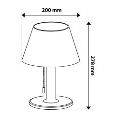 Záhradná LED solárna stolová lampa VIOLA 4000K IP44 Moderné
