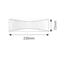Záhradné nástenné LED svietidlo BIRMINGHAM 10W 4000K IP65 Up-Down RABALUX
