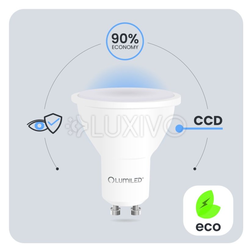 Žiarovka LED GU10 reflektor PAR16 1.5W = 15W 150lm 4000K neutrálna 120° LUMILED