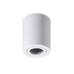 Nástenné prisadené halogénové bodové tubusové svietidlo otočné LUNDO GU10 LUMILED okrúhle biele 80mm