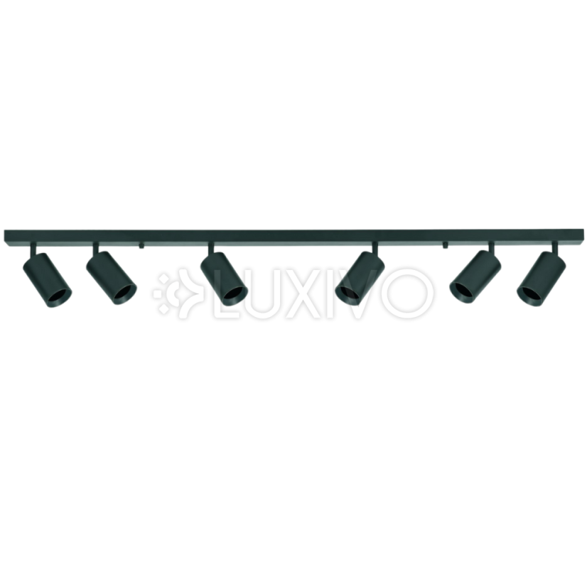 LED stropné/stenové svetlo 6 x GU10 MARIBEL Black GOLDLUX (Polux)