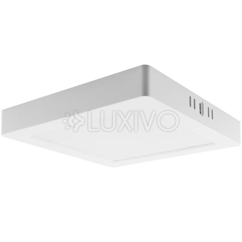 Stropné svietidlo LED s povrchovou montážou 18W Square 4000K GLOW White LUMILED