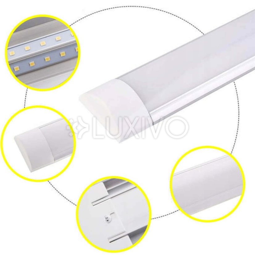 LED lineárne garážové svetlo 18W 6500K studená farba 60cm