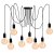 Závesná stropná lampa ARANE pavúk 8 ramien pre LED 8x E27 LUMILED