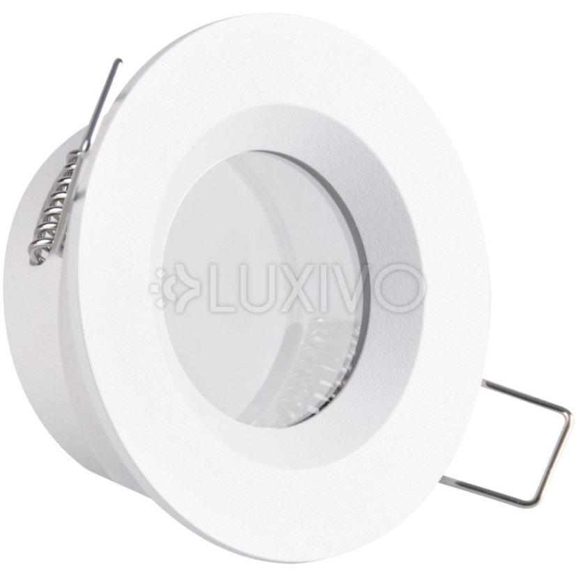 BORAS MR16 IP44 GOLDLUX (Polux) Okrúhle biele matné svietidlo na zapustenie