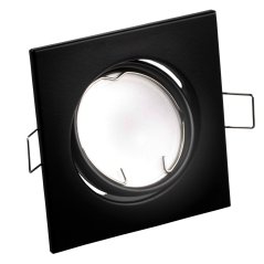 Zapustené svietidlo halogénové pohyblivé štvorcové PICTOR čierna plech MR16 GU10 Lumiled