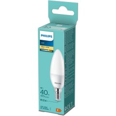 LED žiarovka E14 Candle B35 4,9W = 40W 470lm 2700K Warm Essential Philips