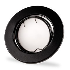 Zapustené svietidlo halogénové pohyblivé okrúhle AURELI čierna plech MR16 GU10 Lumiled