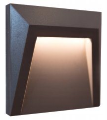 LED VONKAJŠIE SCHODOVÉ SVIETIDLO HOLDEN SIVÉ 1,5W Neutrálna biela GOLDLUX