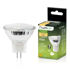 Žiarovka LED GU4 reflektor MR11 2, 5W = 20W 255lm 3000K teplá 120° 12V LUMILED