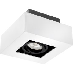 Povrchová montáž HALOGEN Movable SPOT GU10 Square White AURI LUMILED