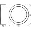 3x svietidlo zapustené LED stropné bodové zapustené 3W 250lm CCT bodové svietidlo biela PUCK Ledvance