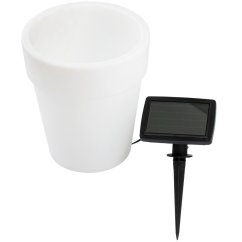 Záhradná lampa LED Solar White Flower Pot 4000K Neutral GOLDLUX (Polux)