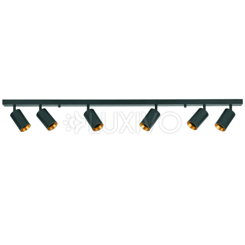 LED stropné/stenové svetlo 6 x GU10 MARIBEL Black GOLDLUX (Polux)