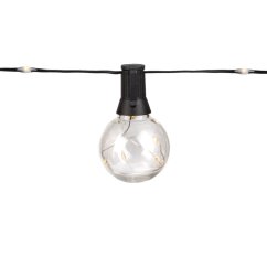 Solárna záhradná girlanda 30x LED dekoratívne žiarovky 15, 05 m 3000K teplá biela + diaľkový ovládač AURA