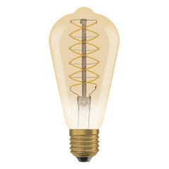 2x LED dekoratívne ST64 Edison E27 4,8W = 37W 420lm 2200K teplé 320° žiarovky stmievateľné Vintage 1906 Osram