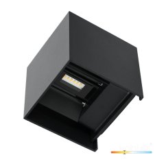 Nástenné svietidlo LED 6W 420lm 3000K neutrálna 2x LED IP54 čierna Querk