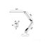 Stolová LED lampa 14W 800lm CCT 120° biela Tenuix Kobi