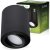 Nástenné svietidlo halogénové spot tuba pohyblivé GU10 okrúhle čierna 84mm AMAT-M LUMILED