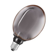 Dekoratívna LED žiarovka G130 guľa E27 4W = 12W 110lm 1800K teplá 330° dymová filament stmievateľná vintage 1906 Osram