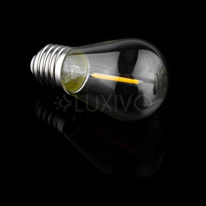 5-PAK LED žiarovka E27 ST14 1W = 10W 2700K Warm 100lm vlákno pre Girland LUMILED