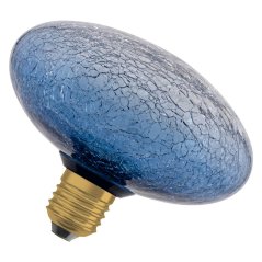 LED žiarovka E27 3, 5W 300lm 2700K teplá dekoratívna plochá modrá Osram