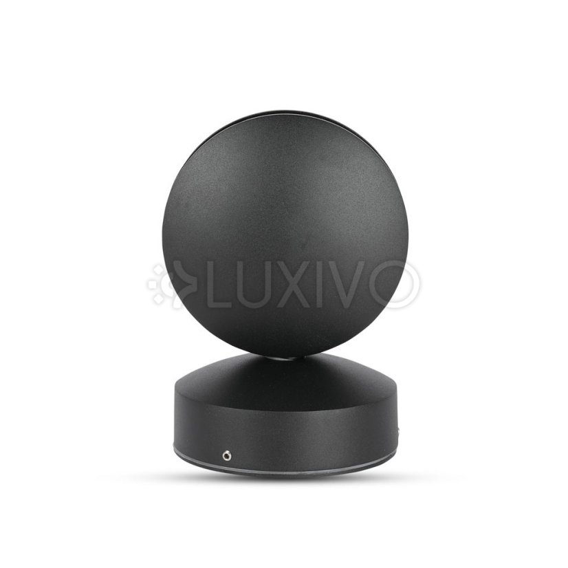 LED nástenné svietidlo 7W 3000K IP65 Otočné o 360° čierne VT-707 V-TAC