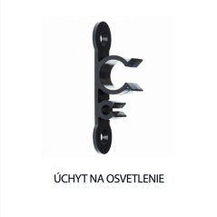 Univerzálny plochý úchyt pre vianočné osvetlenie