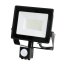 Vonkajší záhradný LED reflektor 30W 2505lm 6500K studený 120° so senzorom pohybu IP44 IK05 čierny MHC Kobi