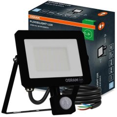 Vonkajší LED reflektor - 30W - 6500K - 2700lm - IP65 so senzorom pohybu a súmraku - OSRAM