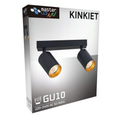 LED stropné svietidlo ERIS GOLD 2x GU10 nastaviteľné