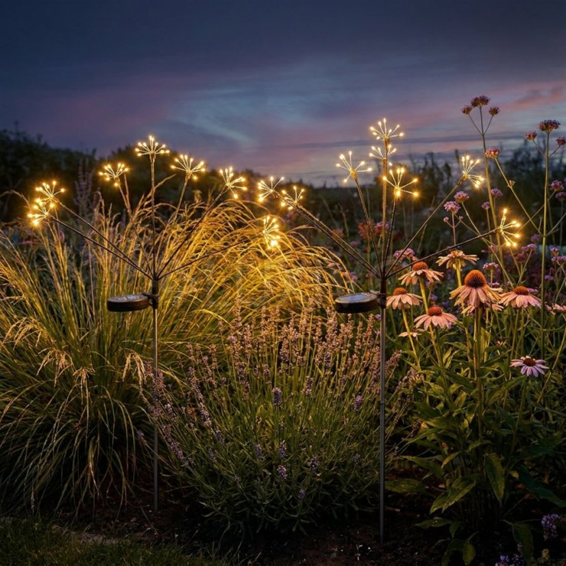 2x Solárna záhradná lampa LED ALISMA zapichovacia vonkajšia 70cm 2700K IP44 LUMILED