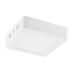 LED svietidlo na povrchovú montáž White Square 6W 360lm 4000K Neutral ECOLIGHT