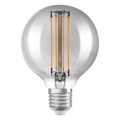 Dekoratívna LED žiarovka G80 E27 11W = 42W 500lm 1800K teplé 320° dymové vlákno stmievateľné Vintage 1906 Osram