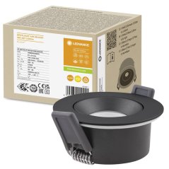 LED zapustené bodové svietidlo 4W 300lm 3000K Warm Dimmable Mesh Spot Black Air Adjust Ledvance