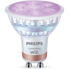 LED GU10 Reflektor PAR16 4,7W = 50W 345lm 2200-6500K RGB + TW Smart SMART WiFi Bluetooth App WiZ Philips