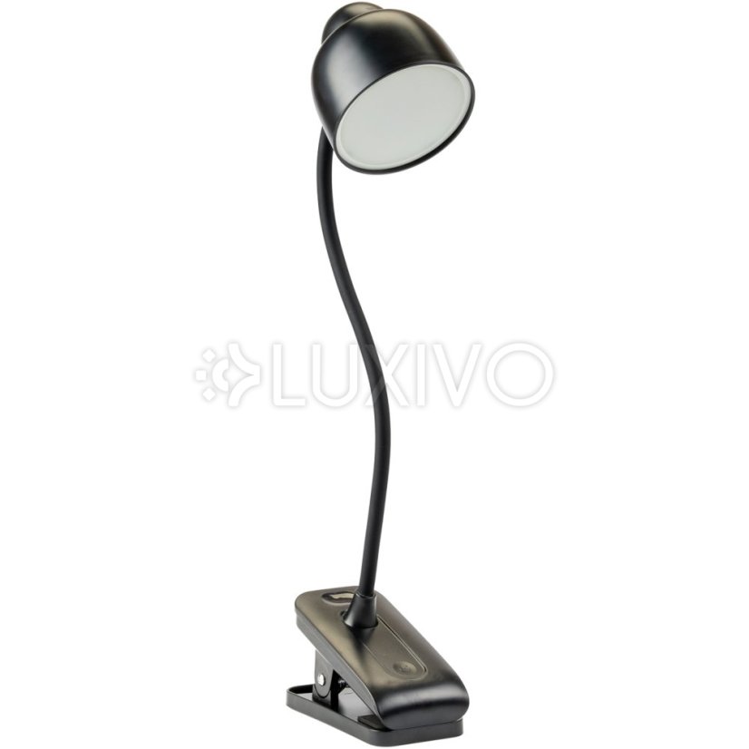 LED stolová lampa 5W CCT kresliarska školská TESA 2 čierna LUMILED