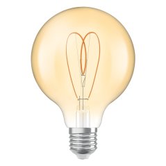 Dekoratívna LED žiarovka G95 Sphere E27 8W = 60W 806lm 2200K Warm CRI90 300° Amber Dimmable Vintage 1906 Osram