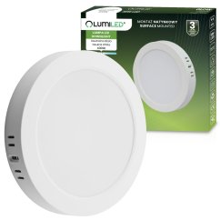Povrchová montáž LED stropného svietidla 18W Kruhové svietidlo 4000K GLOW White LUMILED