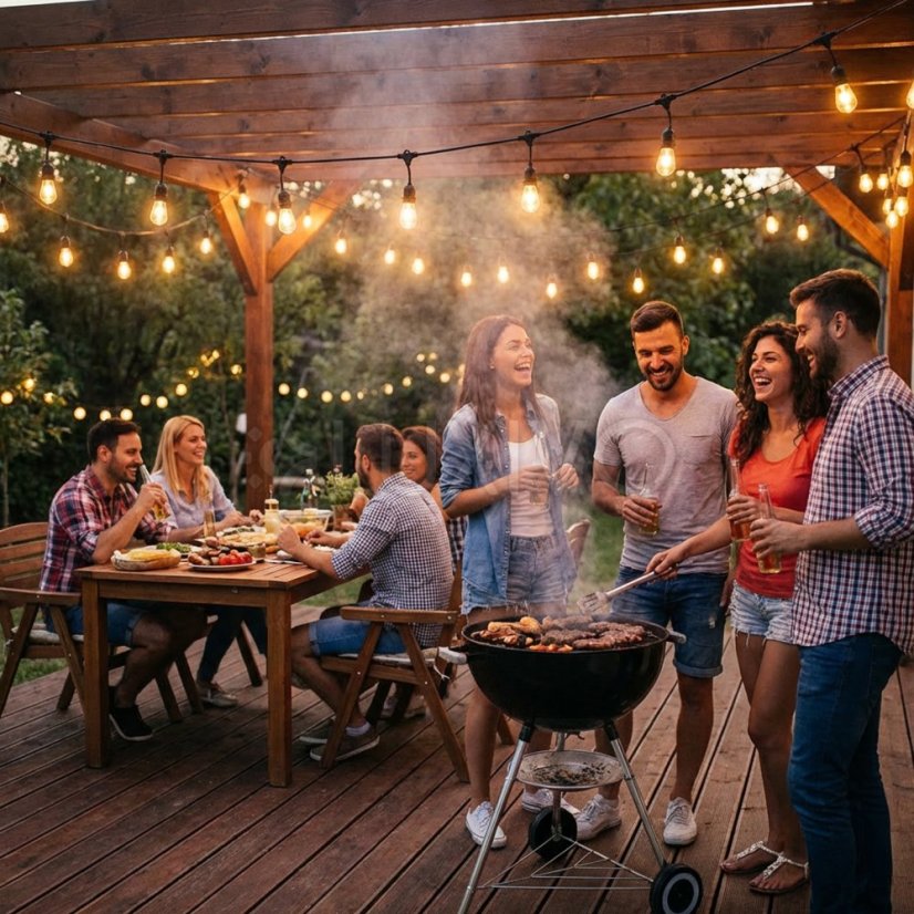 Vonkajšia solárna girlanda 30x LED dekoratívne žiarovky 20m 2700K teplá + diaľkový ovládač IP65 SOLLIS 2 LUMILED