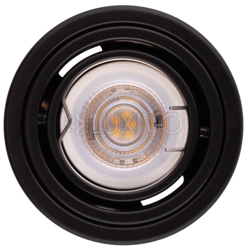 HALOGEN Hliníkové svietidlo na povrchovú montáž Black SPOT TUBA 10cm pre LED GU10 Bellalux