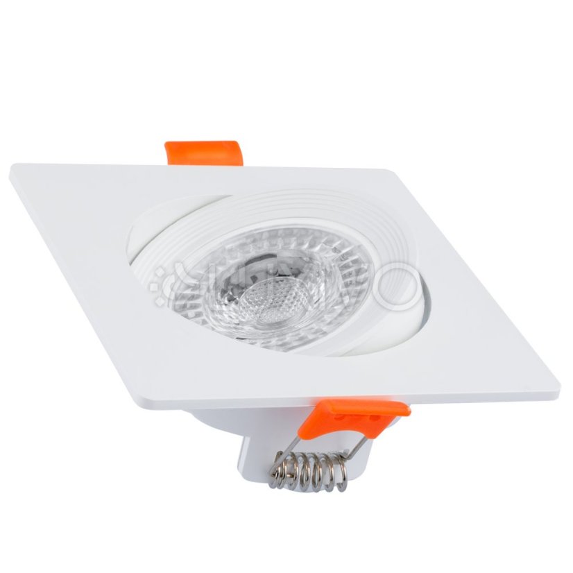 Halogénové svietidlo na zapustenú montáž Hranaté biele GU10 MR16 VENTUS Lumiled