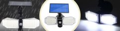 Solárne svetlomety 78x LED 15W 450lm Studený senzor pohybu IP65