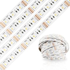 LED pásik 12V 72W 300LED 5050 RGB + studený 12mm 5m