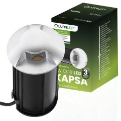 Schodiskové svetlo LED IP44 Silver LUMILED