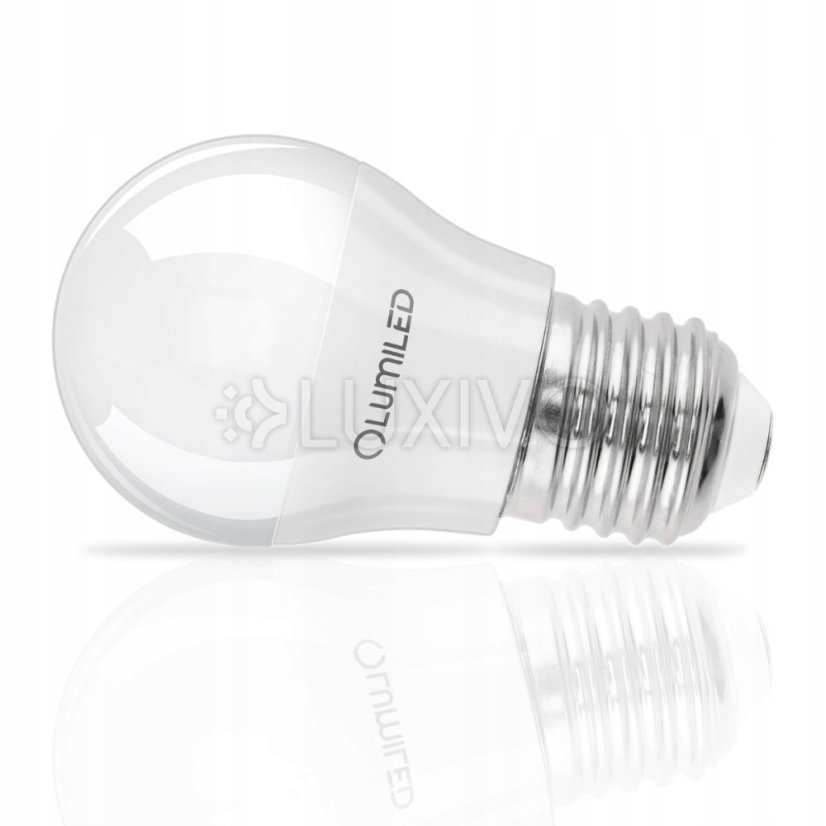 LED žiarovka E27 guľa P45 10W = 75W 1100lm 6500K studená 180° LUMILED