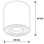 Prisadené halogénové bodové svietidlo AMAT-M - GU10 - LUMILED okrúhle biele 84 mm